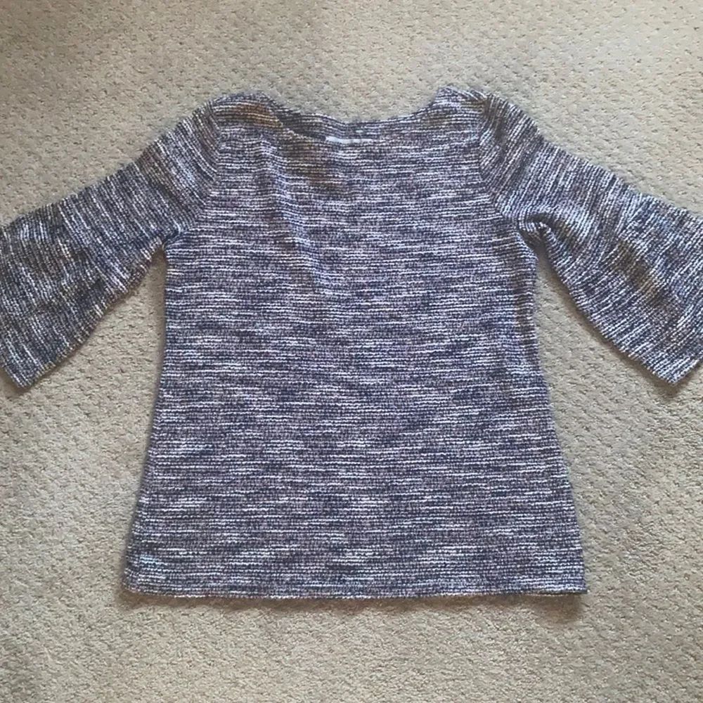 LOFT Heathered 3/4 Sleeve Knit Top – Size Small